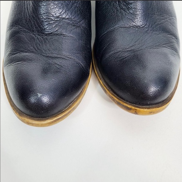 LUCKY BRAND Breah Leather Booties Boots 6.5 Black - Picture 4 of 9